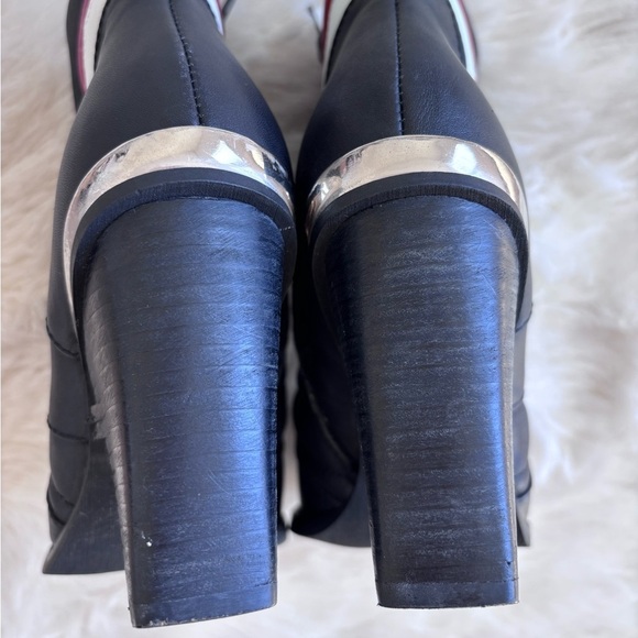 Jeffrey Campbell X Free People Danica Leather Black Zip Up Ankle Short Boot - Picture 10 of 16